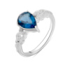 Серебряное кольцо CatalogSilver с топазом Лондон Блю 1.523ct, вес изделия 2,61 гр (2095804) 17.5 размер