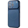 DM Чохол AG Glass Case With MagSafe для iPhone 16 Pro Max Blue