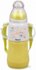 Бутылочка детская для кормления Fissman Babies «Малыши» 230мл с ремешком, желтая