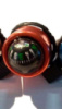 Звонок велосипедный (оранжевый с компасом) (mod:B275B) YKX (D-1295)