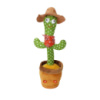 Интерактивный плюшевый танцующий кактус повторюшка Dancing Cactus DC2 с подсветкой, поющий