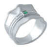 Серебряное кольцо CatalogSilver с фианитами, вес изделия 6,81 гр (2031451) 16.5 размер