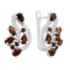 Серебряные серьги CatalogSilver с натуральным гранатом 4.472ct (2171546)