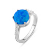 Серебряное кольцо CatalogSilver с опалом 1.338ct, вес изделия 3,75 гр (2028666) 17 размер