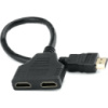 Кабель Atcom HDMI - 2xHDMI 0.1м Black (10901) (Код товару:39659)