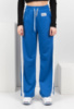 Жіночі сині з білими вставками спортивні брюки