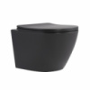 Унітаз підвісний Qtap Robin Ultra Quiet 520×365×340 мм, Anthracite, з сидінням Slim Duroplast / Soft-close / Quick Release QTROB26AN48995