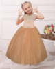 Прокат детского банкетного платья «Принцесса», цвет абрикосовый.