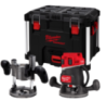 Фрезер акумулятрний кромкувальний MILWAUKEE, M18 FR12KIT-0P (цанги 8мм і 12мм, бічний упор, опорна плита, гайковий ключ, труба д