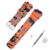 Ремінець для Casio G-Shock GW-9400/9300 Camo Orange SI полімерний помаранчевий камуфляж