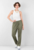 Жіночі брюки батал кольору хакі