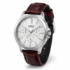Чоловічий годинник Casio MTP-V300L-7A Classic з багатофункціональним циферблатом та шкіряним ремінцем