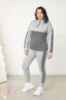 Повсякденний жіночий костюм із трикотажу «Flex» оптом | Батал | Розпродаж моделі Сірий, 50-52
