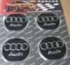 Наклейки на колпаки,диски Audi (4шт)