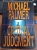 Critical Judgment - Michael Palmer