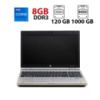 Ноутбук Б класс HP EliteBook 8570p / 15.6« (1366x768) TN / Intel Core I7-2740QM (4 (8) ядра по 2.3 GHz) / 8 GB DDR3 / 120 GB SSD + 1000 GB HDD /...