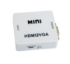 Переходник с HDMI на VGA с доп питанием MINI HDMI2VGA Белый конвертер HDMI VGA перехідник з hdmi на vga