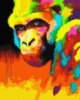 Картина за номерами «Орангутанг у фарбах» 40х50см