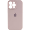 Чохол Silicone Case Full Camera Protective (AA) для Apple iPhone 15 Pro (6.1«), Сірий / Lavender - купити в SmartEra.ua