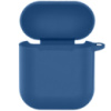 Силіконовий футляр New з карабіном для навушників Airpods 1/2 (Синій / Navy blue) - купити в SmartEra.ua