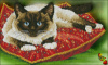 Схема для вышивки Царский котик