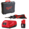 Паяльник акумуляторний MILWAUKEE, M12 SI-201C (зарядний пристрій С12 С, 1 акумулятор М12 В2 2Аг, жало, кейс)