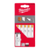 Полотна для лобзиків T101BF Bi-Metal MILWAUKEE, 75х2,5мм, (5шт), (деревина, чистий різ)