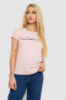 Футболка жіноча з принтом, колір персиковий, 244R2207