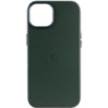 Шкіряний чохол для Apple iPhone 12 Pro Max (6.7«») - Leather Case (AA Plus) with MagSafe Shirt Green - купити в SmartEra.ua