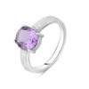 Серебряное кольцо CatalogSilver с натуральным аметистом 2.752ct, вес изделия 3,18 гр (2105961) 17 размер