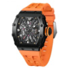 Чоловічий годинник Pagani Design PD-1738 Black-Orange-Silver з сапфіровим склом та японським механізмом Seiko