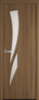 Міжкімнатні двері «Камея» G 700, колір вільха 3D з малюнком Р3 , ліві