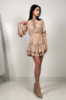 Коктейльне плаття 24019 Бежевий