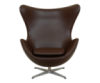 Крісло Егг екошкіра коричнева