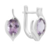 Серебряные серьги CatalogSilver с натуральным аметистом 2.025ct (2189428)