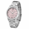 Жіночий годинник Casio LTP-V005D-4B2 з рожевим циферблатом та сталевим браслетом