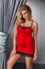 Сорочка приталена з мереживом Passion Exclusive EVANE CHEMISE, Червоний, 4XL, 5XL, 4XL/5XL
