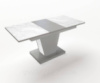 Стол обеденный раскладной Fusion furniture Хьюстон серый/стекло УФ 15 265