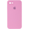 Чохол Silicone Case Square Full Camera Protective (AA) для iPhone SE 2 / 3 (2020 / 2022) / iPhone 8 / iPhone 7, Рожевий / Light pink - купити в...