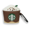 Силиконовый 3D чехол для наушников Apple AirPods Pro 1/2 Starbucks Coffee