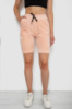 Шорти жіночі однотонні велюрові, колір персиковий, 238R58169
