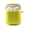 Силіконовий футляр з мікрофіброю для навушників Airpods 1/2 (Жовтий / Bright Yellow) - купити в SmartEra.ua