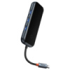 Перехідник Baseus Hub AcmeJoy 4-Port Type-C (USB3.0*3+Type-C PD&Data*1) (WKJZ), Dark Gray - купити в SmartEra.ua