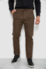 Штани чоловічі класичні однотонні, колір коричневий, 157RU02-016