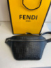 Поясная Сумка Fendi FF Черная