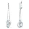 Срібні сережки Silver Breeze з фіанітами (1947135)