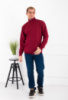 Чоловіча бордова кофта на блискавці