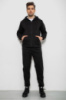 Спортивный костюм мужской на флисе, цвет черный, 238R58692