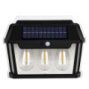 Вуличний ліхтар на сонячній батареї з датчиком руху HW 999-3W Solar Interaction Wall Lamp · Настінний зовнішній світильник · 3 режими освітлення