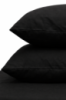 Наволочка Ecotton 50х70 см фланель із бавовни Black чорний